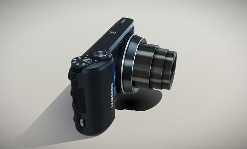 Modern Camera Samsung Compact Digital Camera 3d model