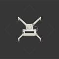 Industrial Equipment With Mobile Stand Digital Display Screen Wheels And Storage Compartment