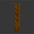 Wooden Gun Storage Racks With Central Rifle Holder And Display Shelves