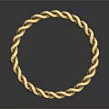 Shiny Golden Chain Link Bracelet With Polished Design On Black Background