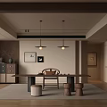Modern study 3d model