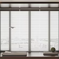 Adjustable Window Blinds For Light Control In Modern Home Interior 3d model