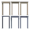 Various Decorative Door Arches In Beige And Navy Blue Styles
