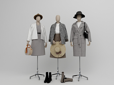 Modern Model Clothing 3d model