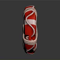 Red Lifebuoy With White Stripes And Cross Tied Ropes For Home Safety Supplies