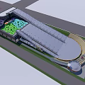 Modern Sports Fitness Center With Running Track And Multipurpose Training Areas