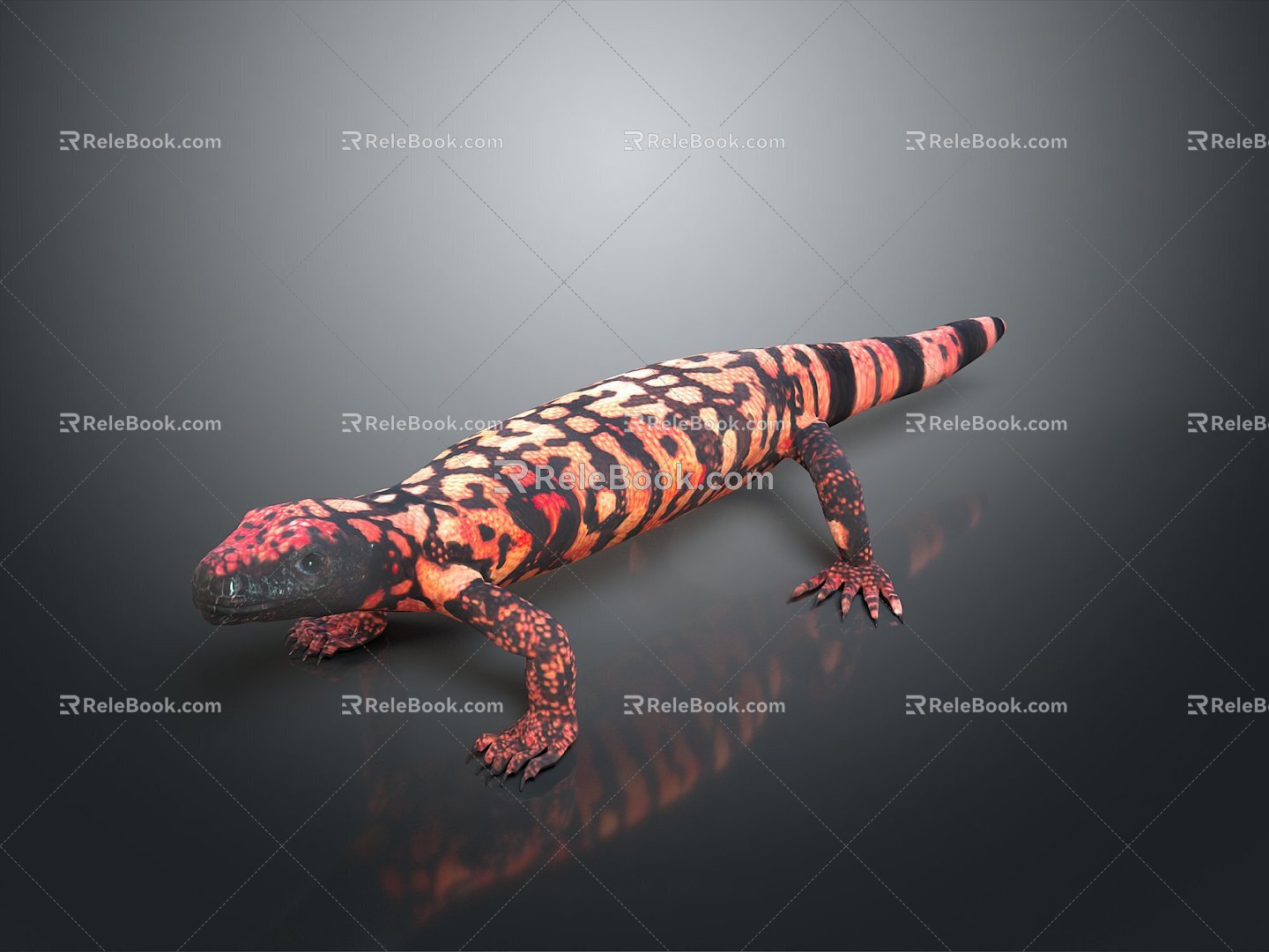 Lizard Anime Lizard Cartoon Lizard Reptile Cold Blooded Animal Reptile Reptile 3d model