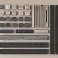 Modern minimalist floor drain minimalist floor drain bathroom components 3d model