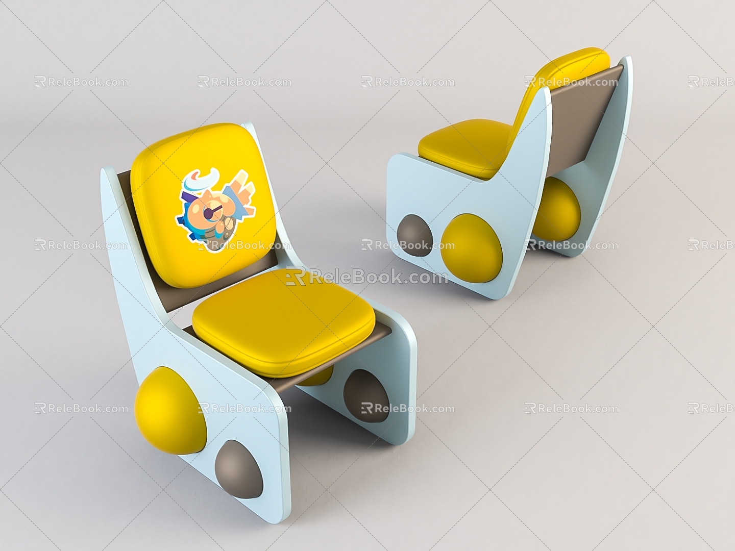 Modern Children's Chair Home Chair model