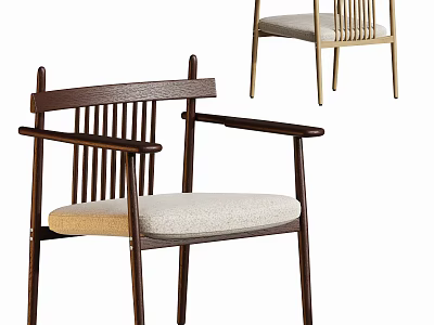 Modern Leisure Chair With Wooden Frame Armrests Padded Seat And Minimalist Design 3d model