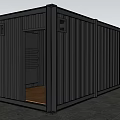 industrial LOFT container multi-door container 3d model