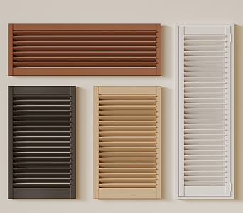 Modern window blinds 3d model