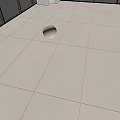 Warm gray floor tile polished tile 3d model