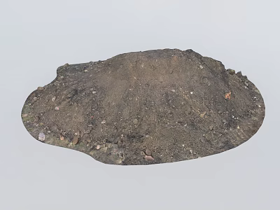 modern earth mound 3d model