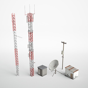 modern electric tower 3d model