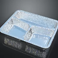 Disposable Aluminum Foil Compartment Food Container Set For Takeout Bento Meals