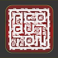 Red Cube Shaped Button Practical Daily Life Product With White Text