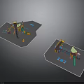 Colorful Children's Playground Structure Designs With Slides Climbing Frames And Seats