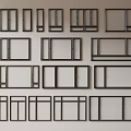 Modern windows combination windows glass windows floor-to-ceiling windows balcony windows bay windows bedroom windows sliding windows casement windows doors and windows 3d model