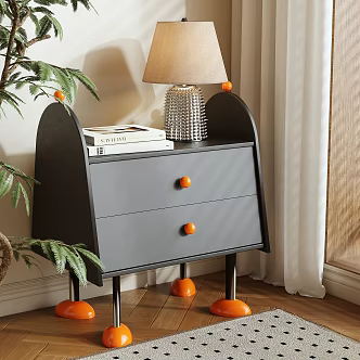 Modern bedside table 3d model