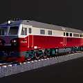 Locomotive DF4D Diesel Locomotive Dongfeng Locomotive 3d model