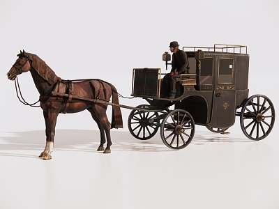 European carriage classical carriage model