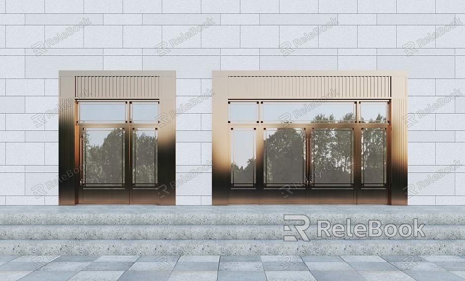 European style copper door outdoor door villa entrance copper door double door copper door model