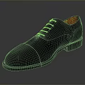 Black Leather Men's Formal Shoes With Lace Up Design And Red Inner Lining