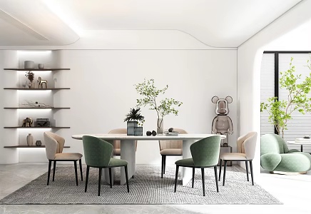 Modern Restaurant. 3d model