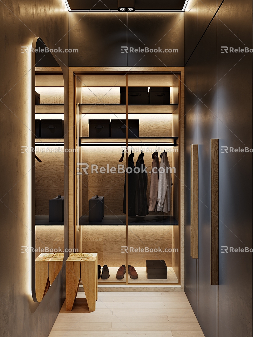 Cloakroom 3d model