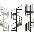 revolving staircase 3d model