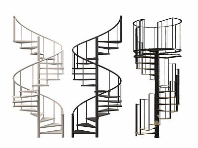 revolving staircase 3d model