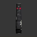 EDAN Modern Electronic Device With Black Body Red Stripe And Digital Screen Design