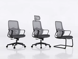 Modern Office Chair Combination Boss Chair Office Furniture 3d model