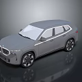 Gray SUV With Modern Design Sleek Body Alloy Wheels And Front Grille 3D Rendering