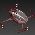 Smart Machine Drone With Rotors Modern Cockpit And Intelligent Design Features