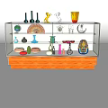 Modern Display Cabinet 3d model