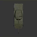 Green Camouflage Military Armored Vehicle 3D Model With Six Wheels Top Mounted Weapon And Antenna
