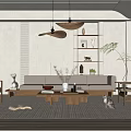 Modern Minimalist Living Room Interior With Beige Sofa Wooden Coffee Table And Green Plants