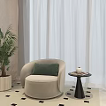 Cozy Clothing Store Interior With Beige Walls Black Bookshelf Green Plant And Beige Armchair
