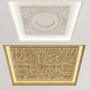 European-style ceiling 3d model