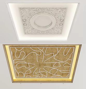 European-style ceiling 3d model