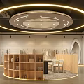 Modern Clothing Store Interior Design With Hanging Clothes Display Racks And Lighting