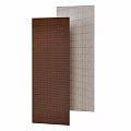 Textured Decorative Wall Panels in Brown and Beige for Interior Design 3d model