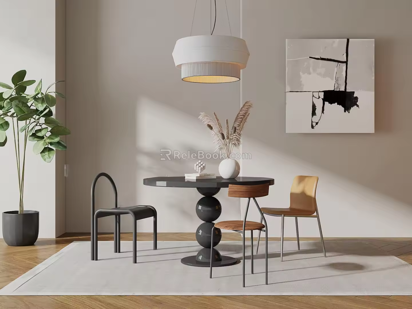 Tables and chairs 3d model