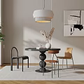 Tables and chairs 3d model
