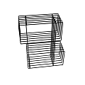 Modern Geometric Metal Bookcase With Open Stacked Shelves And Minimalist Style