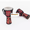 Musical Instruments Old Handmade Drums 3d model
