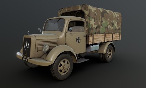 Military Truck 3d model