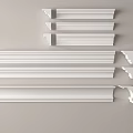 Modern gypsum line corner line waist line 3d model